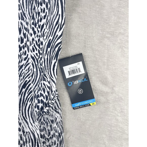 NWT IBKUL ALENA Black & White Sleeveless Mock Golf Tennis Dress Size XSmall - Picture 2 of 10